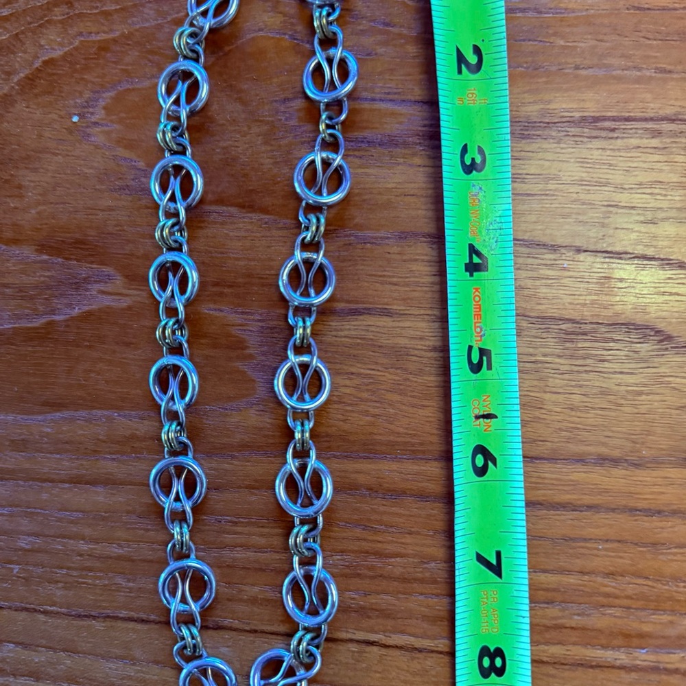 Silver and Gold Chain Necklace